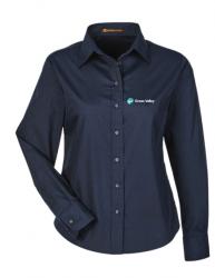 Ladies Navy Grass Valley Shirts